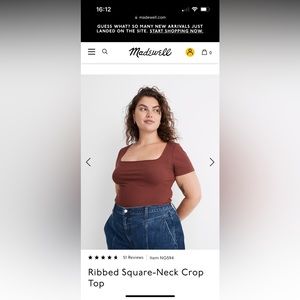 Madewell Square Neck Top